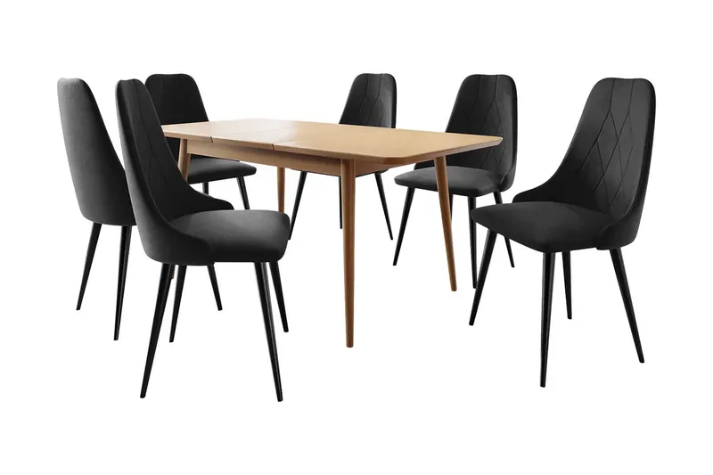 Ingram Spisebordssæt Sort, undefined