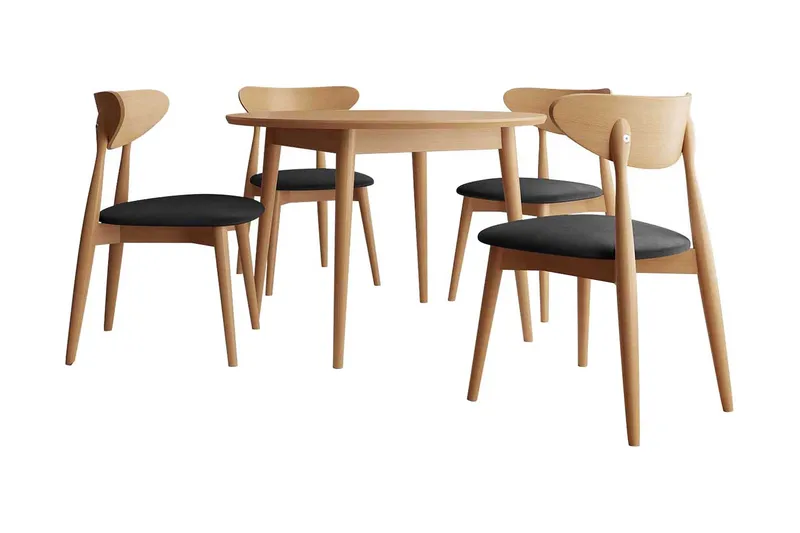 Ingram Spisebordssæt Sort, undefined