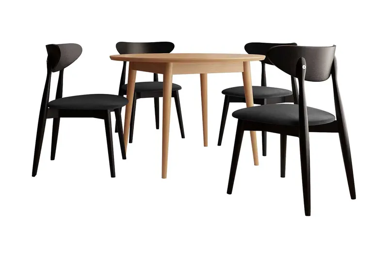 Ingram Spisebordssæt Sort, undefined