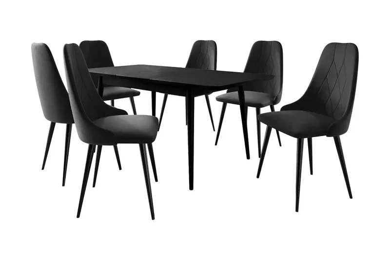 Ingram Spisebordssæt Sort, undefined