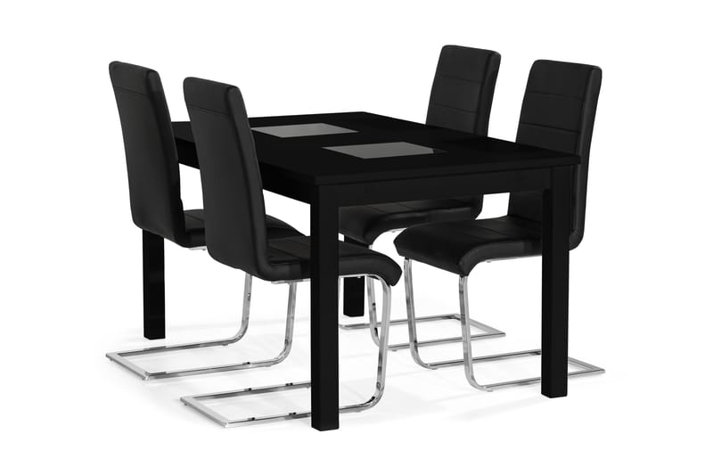 Jasmin spisebord med 4 Cibus Spisebordsstol - Spisebordssæt