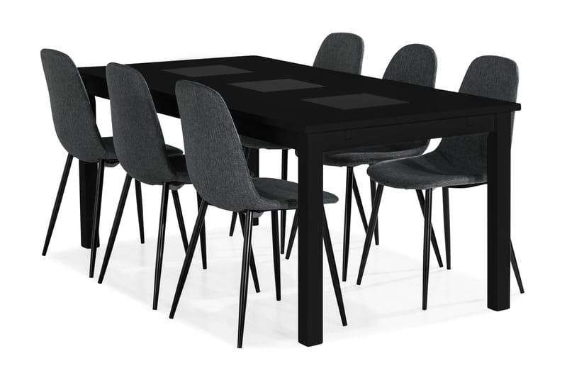 Jasmin Spisebord med 6 Nibe Spisebordsstol - Spisebordssæt