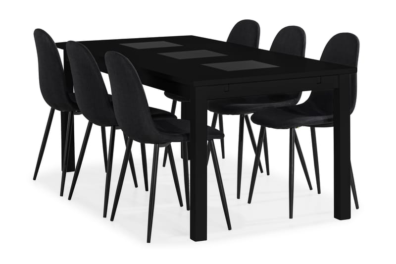 Jasmin Spisebord med 6 Nibe Spisebordsstol - Spisebordssæt