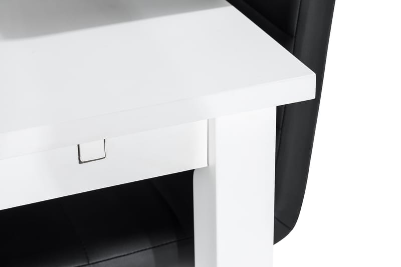 Jasmin Spisebordssæt med 6 stk Cibus Stole - Hvid/Sort - Møbler - Borde - Spisebordssæt