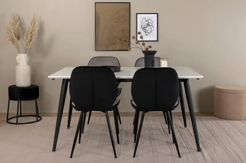 Jimmy spisebord med 4 Emma Spisebordsstol, undefined