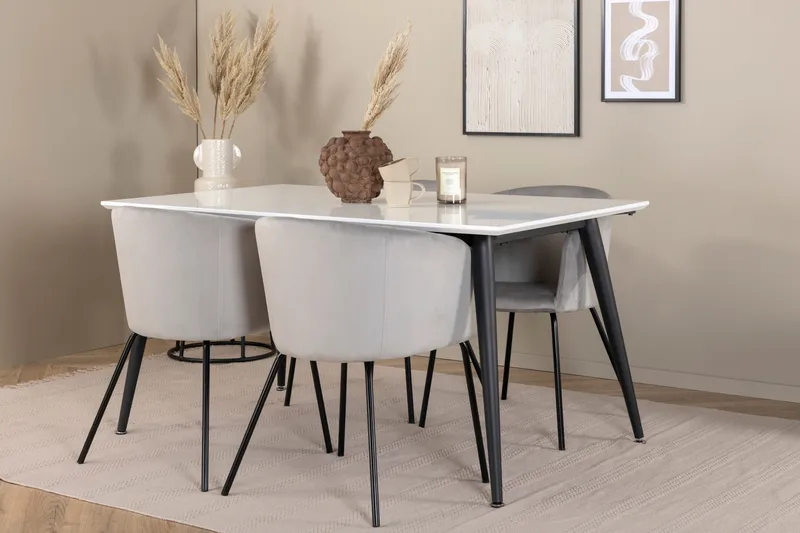 Jimmy spisebord med 4st Berit spisebordsstol, undefined