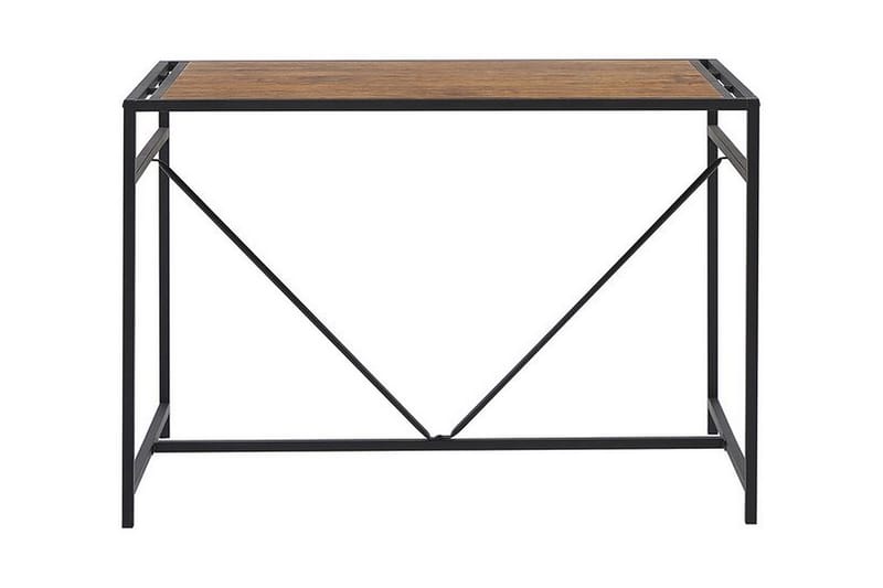 Jonaton Spisebordssæt 106 cm inkl 4 Stole - Brun/Sort/Kunstlæder - Spisebordssæt
