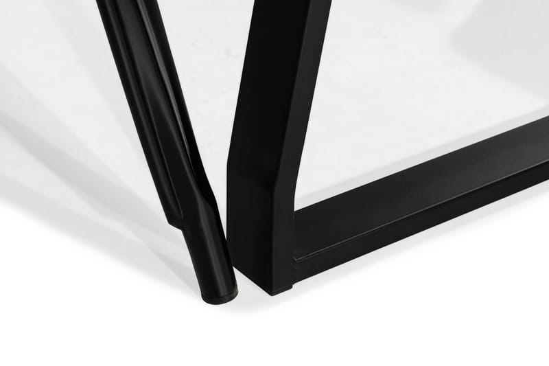 Kaj Spisebordssæt 200 cm med 6 Amparo Stole - Sort/Sort - Spisebordssæt
