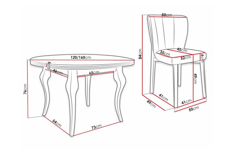 Kendale Spisegruppe - Møbler - Borde - Spisebordssæt
