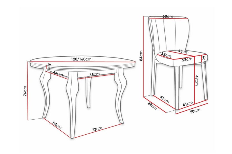 Kendale Spisegruppe - Møbler - Borde - Spisebordssæt