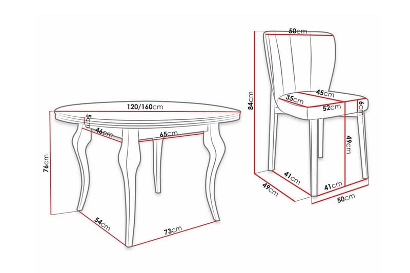 Kendale Spisegruppe - Møbler - Borde - Spisebordssæt