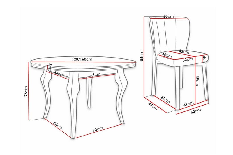 Kendale Spisegruppe - Møbler - Borde - Spisebordssæt