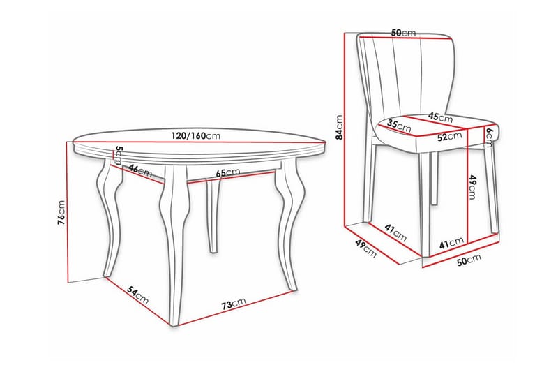 Kendale Spisegruppe - Møbler - Borde - Spisebordssæt