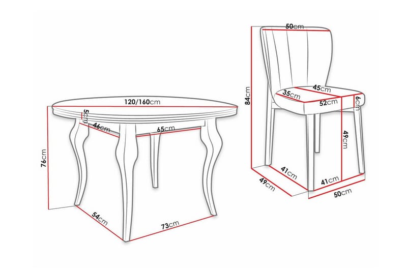 Kendale Spisegruppe - Møbler - Borde - Spisebordssæt