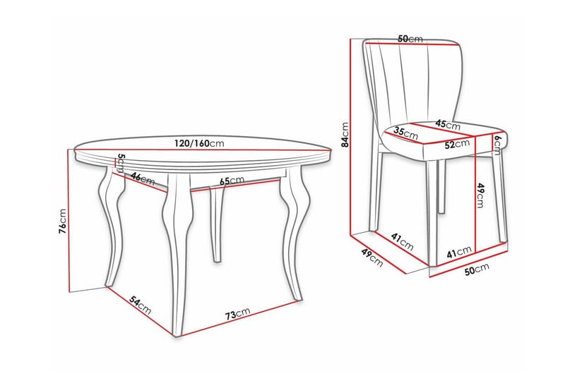 Kendale Spisegruppe - Møbler - Borde - Spisebordssæt