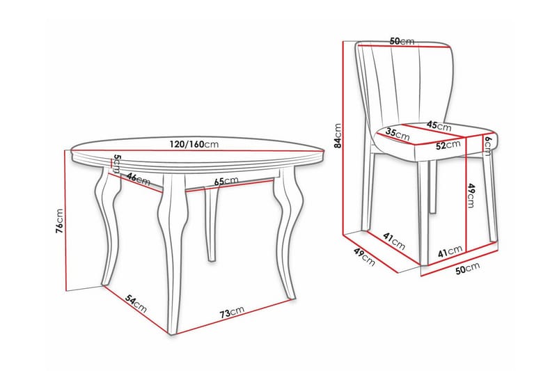 Kendale Spisegruppe - Møbler - Borde - Spisebordssæt