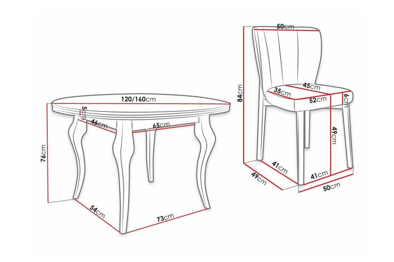Kendale Spisegruppe - Møbler - Borde - Spisebordssæt