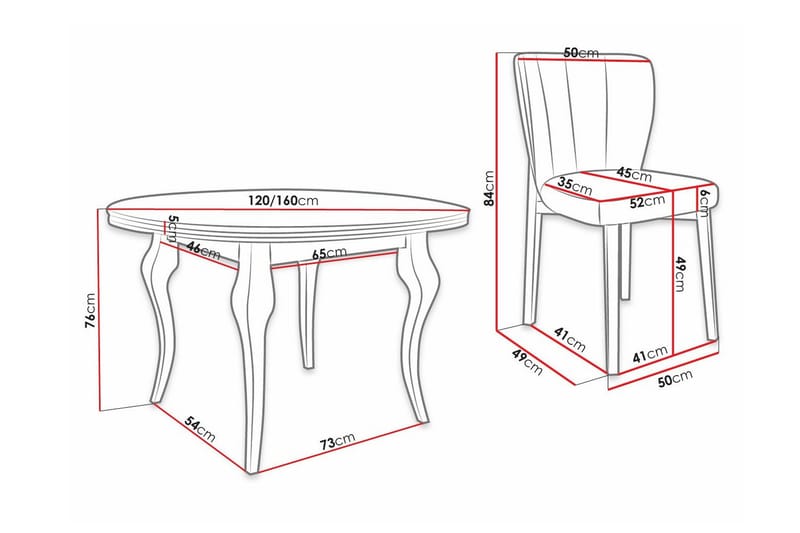 Kendale Spisegruppe - Møbler - Borde - Spisebordssæt