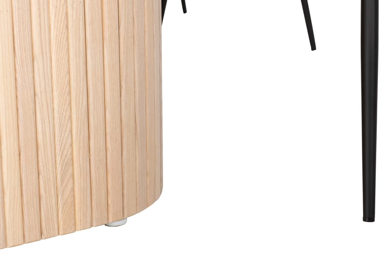 Kopparbo Spisebordssæt 200 cm inkl 6 Broddhult Stole - Hvid/Sort - Møbler - Borde - Spisebordssæt