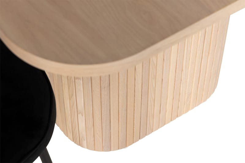 Kopparbo Spisebordssæt 200 cm inkl 6 Broddhult Stole - Hvid/Sort - Møbler - Borde - Spisebordssæt