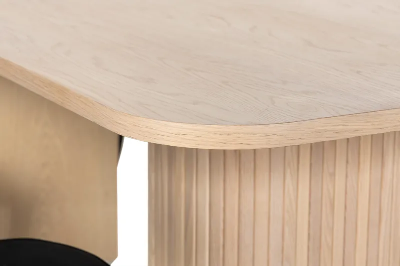 Kopparbo Spisebordssæt 200 cm inkl 6 Broddhult Stole - Hvid/Sort - Møbler - Borde - Spisebordssæt