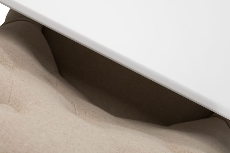 Läckö Spisebord 200 cm Oval - Hvid/Beige - Møbler - Borde - Spisebordssæt