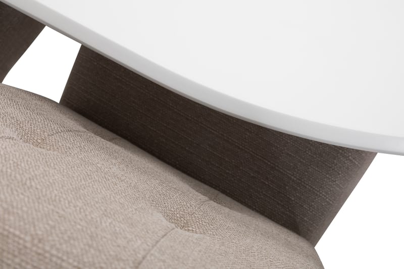 Läckö Spisebord med 4 stk Viktor Stole - Beige/Eg - Møbler - Borde - Spisebordssæt