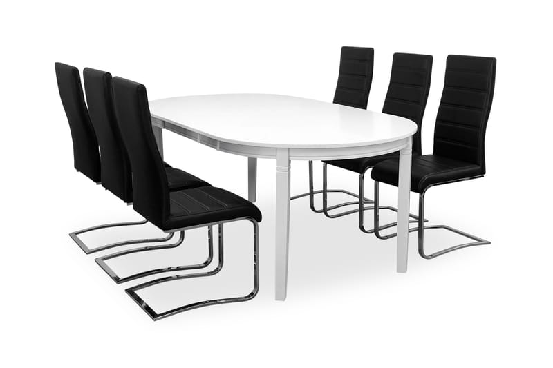 Läckö Spisebordssæt med 6 Cibus Stole - Spisebordssæt
