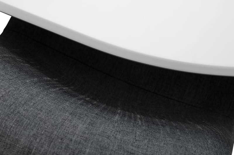 Läckö Udvideligt Spisebord 150 cm Oval - Hvid/Sort - Møbler - Borde - Spisebordssæt
