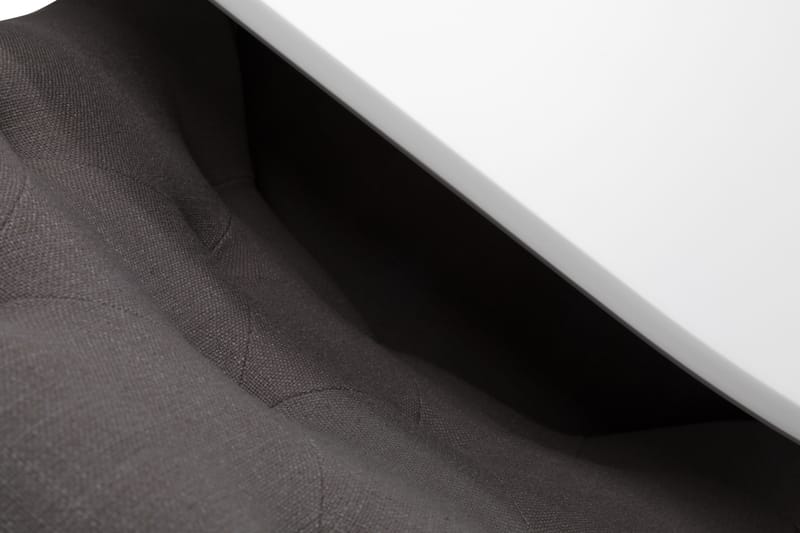 Läckö Udvideligt Spisebord 150 cm Oval - Hvid/Sort/Grå - Møbler - Borde - Spisebordssæt