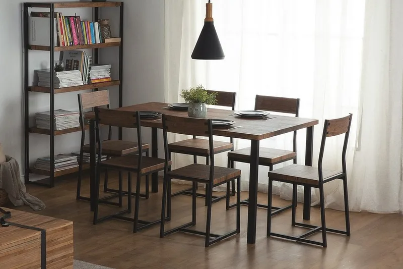 Laredo Spisebordssæt 90 cm, Sort