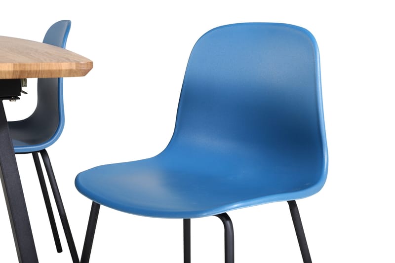 Leah Förlängningsbart Matbord med 4 st Kullersbro Matstol Venture Home blue - Møbler - Borde - Spisebordssæt