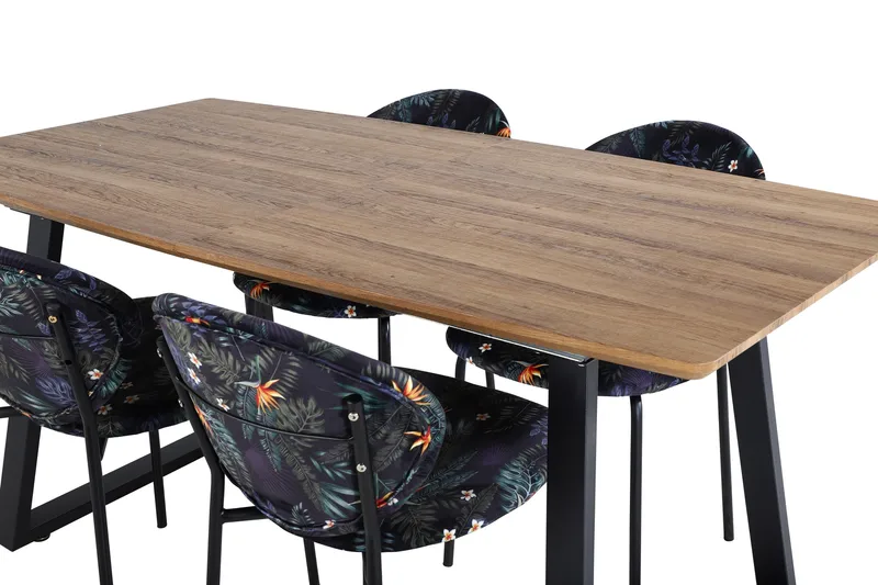 Leah Udvideligt Spisebord med 4 Moncoll Spisebordsstol, undefined