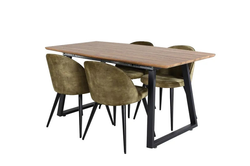 Leah Udvideligt Spisebord med 4 Sedavi Spisebordsstol, undefined