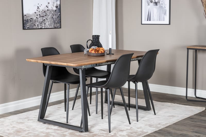 Leah Udvideligt Spisebord med 4 Ypas Spisebordsstol - Møbler - Borde - Spisebordssæt