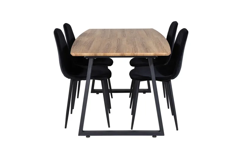 Leah Udvideligt Spisebord med 4 Ypas Spisebordsstol - Møbler - Borde - Spisebordssæt