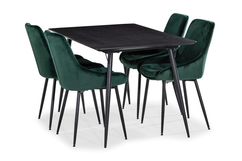 Lilo Spisebord 140 cm med 4 Alsarp Spisebordsstole - Spisebordssæt