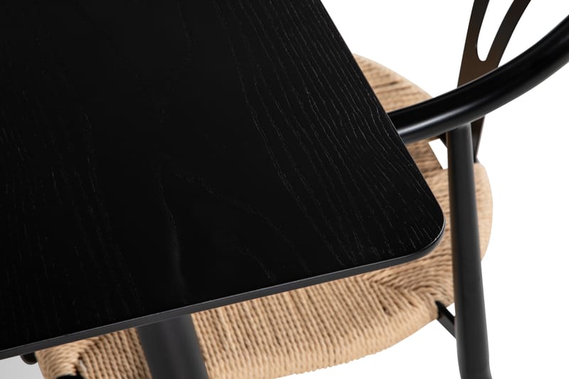Lilo Spisebord 140 cm med 4 Elysia Spisebordsstole Stål - Møbler - Borde - Spisebordssæt