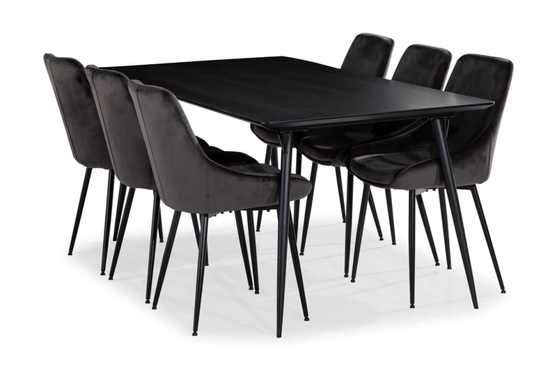 Lilo Spisebord 180 cm med 6 Alsarp Spisebordsstole - Spisebordssæt