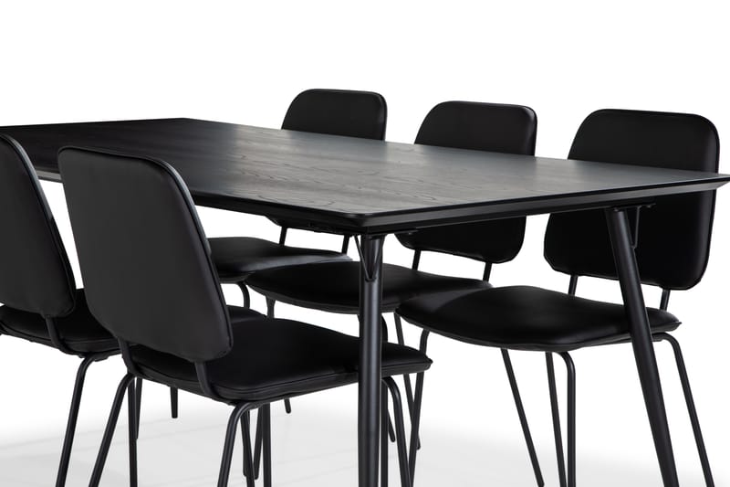 Lilo Spisebord 180 cm med 6 Idril Spisebordsstole - Spisebordssæt