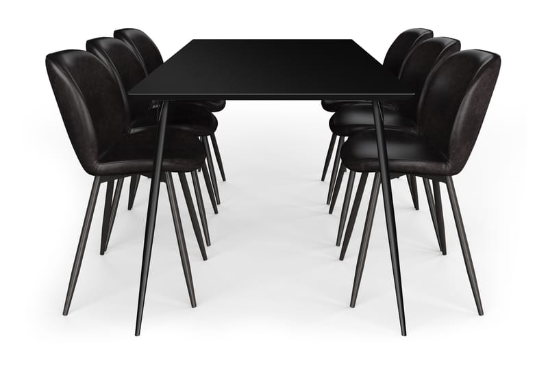 Lilo Spisebord 180 CM med 6 st Esrin Spisebordsstol - Spisebordssæt