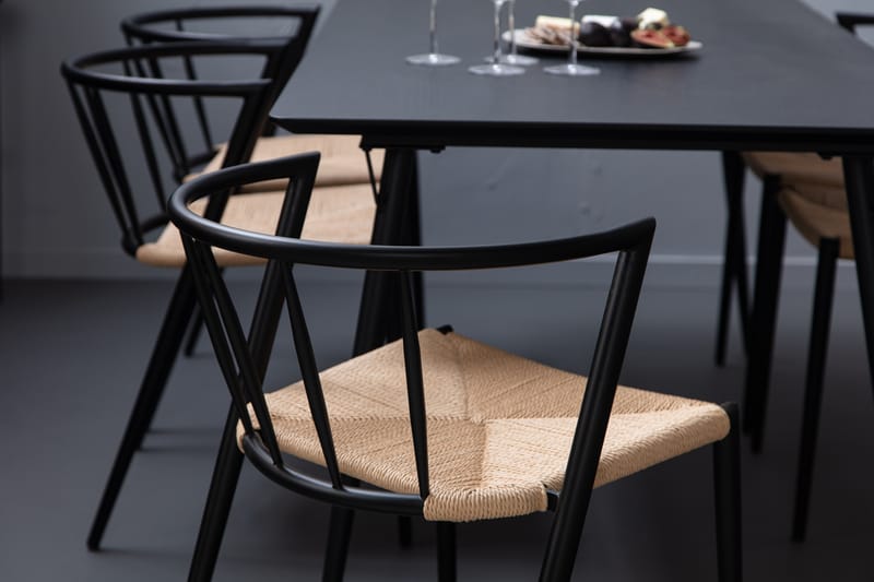 Lilo spisebordssæt 180 cm med 6 Winston Spisebordsstole - Spisebordssæt