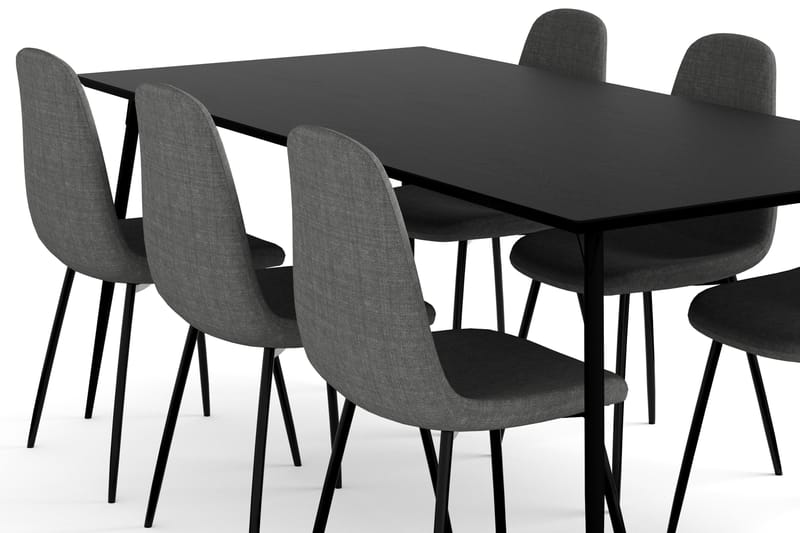 Lilo Spisebordssæt med 6 Nibe Spisebordsstol - Spisebordssæt