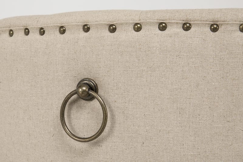 Lyon Spisebordssæt Ø150 cm Rund med 4 stk Viktoria Stole - Vintage Natur/Hvid/Beige - Møbler - Borde - Spisebordssæt