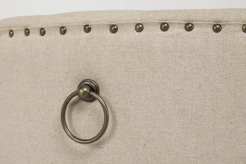 Lyon Spisebordssæt Ø150 cm Rund med 4 stk Viktoria Stole - Vintage Natur/Hvid/Beige - Møbler - Borde - Spisebordssæt