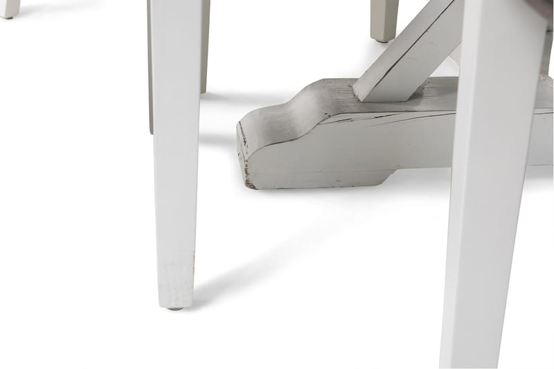 Lyon Spisebordssæt Ø150 cm Rund med 6 stk Jenny Stole - Vintage Natur/Hvid/Grå - Møbler - Borde - Spisebordssæt