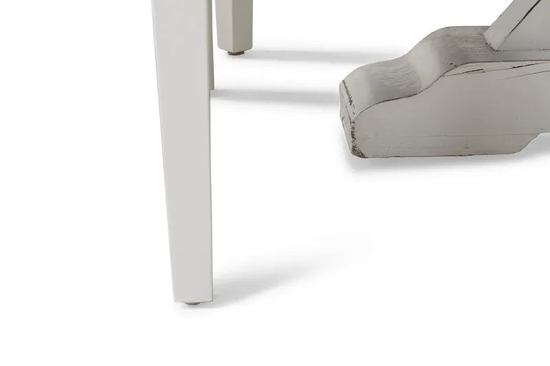 Lyon Spisebordssæt Ø150 cm Rund med 6 stk Viktoria Stole - Vintage Natur/Hvid/Grå - Møbler - Borde - Spisebordssæt