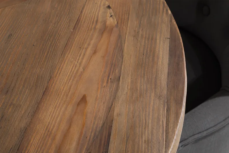 Lyon Spisebordssæt Rund med 4 st Viktoria Lænestol - Træ/Hvid/Grå - Møbler - Borde - Spisebordssæt