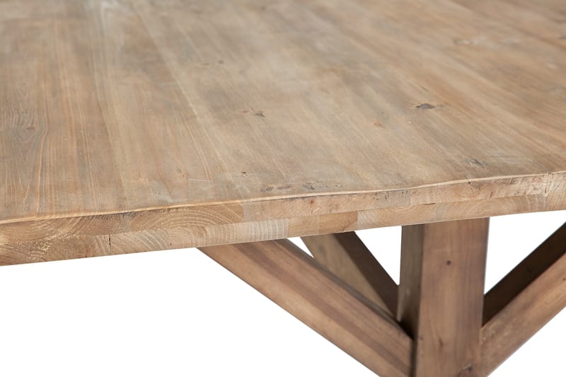 Lyon Udvideligt Spisebordssæt 200 cm med 6 Jenny Stol - Natur/Hvid/Grå - Spisebordssæt