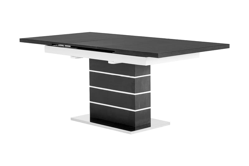 Macahan Spisebordssæt 140 cm med 6 Remus Stol - Sort/Hvid - Spisebordssæt